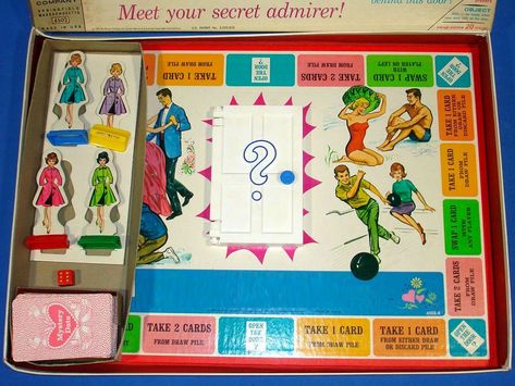 Can You Identify These 1960s Toys? Quiz Mystery Date Game, Vintage Toys For Sale, Mystery Date, 60s Toys, 1960s Toys, Vintage Nostalgia, Secret Admirer, Milton Bradley, Card Drawing