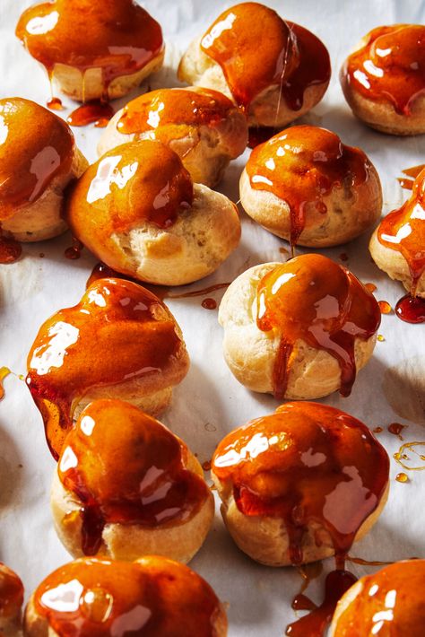 Croquembouche Recipe, Profiterole Tower, Choux Puff, Profiterole, Gluten Recipes, Bigger Bolder Baking, Caramelized Sugar, French Dessert, French Pastries