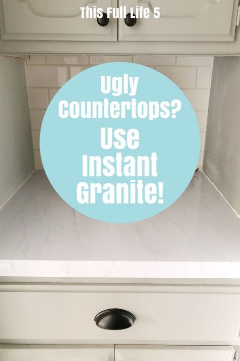 Diy Marble Countertops, Painted Granite Countertops, Faux Marble Countertops, Formica Kitchen Countertops, Instant Granite, Countertop Redo, Countertop Remodel, Faux Marble Countertop, Tile Countertops Kitchen