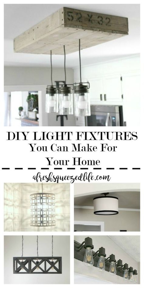 DIY LIGHT FIXTURES YOU CAN MAKE FOR YOUR HOME Diy Farmhouse Light Fixtures, Change Light Fixture, Garden Cloches, Farmhouse Outdoor Lighting, Farmhouse Style Lighting, Farmhouse Light, Lighting Stores, Lighting Diy, Diy Light Fixtures