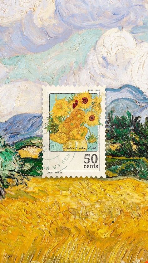 Van Gogh Wallpaper Aesthetic Sunflower, Van Gogh Wallpaper Aesthetic, Van Gogh Sunflowers Wallpaper, Van Gogh Wallpaper, Sunflower Iphone Wallpaper, Iphone Wallpaper Aesthetic, Vincent Van Gogh Art, Van Gogh Sunflowers, Arte Van Gogh