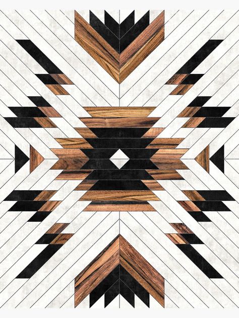 Wood Shops, Aztec Wall Art, Concrete And Wood, Wood Wall Art Diy, Wood Shop Projects, Aztec Designs, Aztec Pattern, Wood Canvas, Barn Quilts