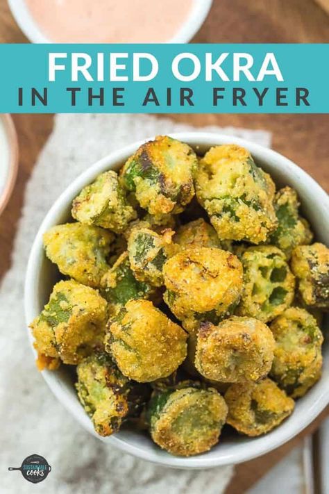 How To Air Fry Okra, Fried Okra Recipe Air Fryer, How To Cook Okra In Air Fryer, Fried Okra In Air Fryer, Okra Air Fryer, Cooking Okra In Air Fryer, Fresh Fried Okra In Air Fryer, Breaded Okra In Air Fryer, Airfry Okra Recipe