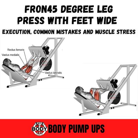 45 Degree Leg Press with Feet Wide bodypumpup #ytshorts #youtubeshorts #shortvideo Leg Press Exercises, Press Exercises, Bigger Legs Workout, Leg Press Workout, Seated Leg Press, Toning Exercises, Typo Logo Design, Leg Press Machine, Barbell Squat