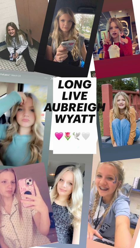 Tristyn Bailey, Aubreigh Wyatt, Ava Wood, Paige Wyatt, Diy Hair Wig, The Wyatt Family, Old Girl Names, Say Her Name, Photo U