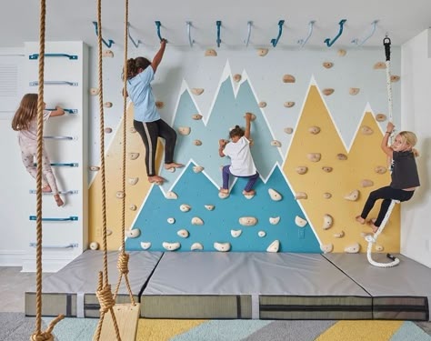 Crystal Maki | Stop climbing the walls it’s almost Friday and spring is kind of around the corner… #climbingthewalls #springhasalmostsprung… | Instagram Active Playroom, Climbing Wall Kids, Indoor Climbing Wall, Indoor Playroom, Boys Play, Kids Gym, Kids Playroom Decor, Basement Playroom, Kids Basement