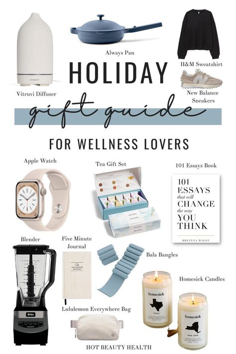 wellness gifts Gift Ideas For Healthy People, Wellness Christmas Gifts, Health And Wellness Gifts, Wellness Gift Ideas, Christmas Gift Ideas For Women, Homesick Candles, Ideas Regalos, Makeup Images, Tea Gift Sets