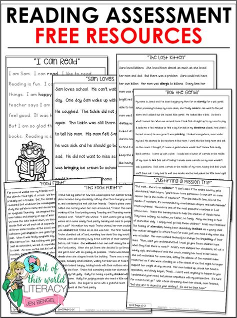 Reading Assessments 2nd Grade, Reading Passages 1st Grade, Reading Level Assessment, Leveled Reading Passages, Fluency Passages, Reading Tutoring, Reading Assessment, Reading Specialist, 4th Grade Reading