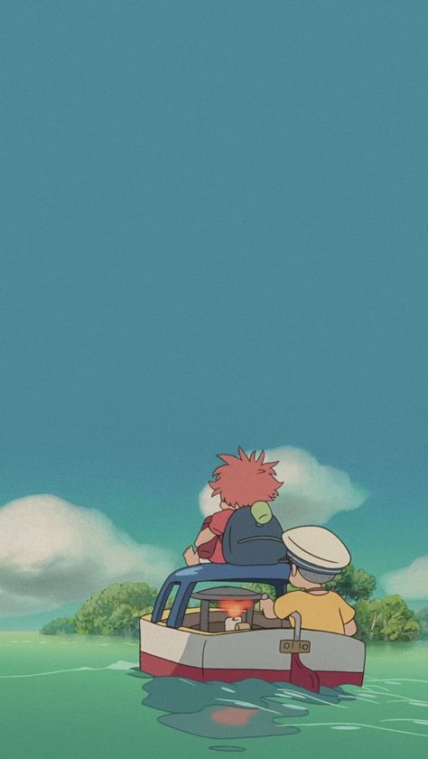 Ponyo Wallpaper Explore more #miyazaki, #ponyo, Animated, Fantasy, Film wallpaper. https://www.whatspaper.com/ponyo-wallpaper-42/ Ponyo Studio Ghibli, Ghibli Wallpaper, Studio Ghibli, Film, Water, Anime