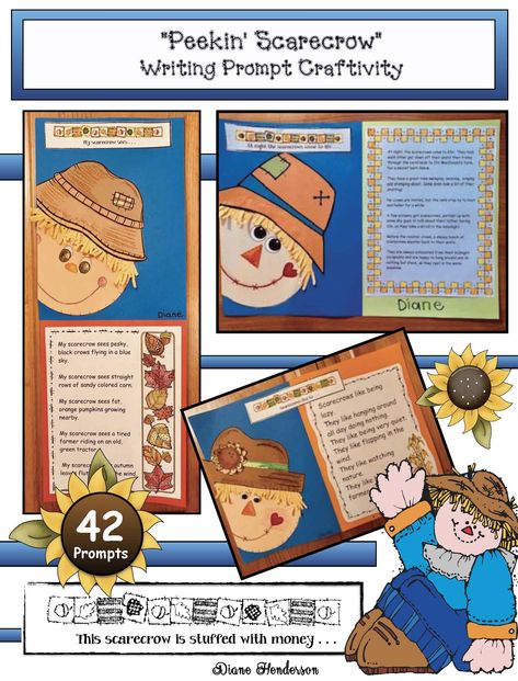 Pumpkin Emergent Reader, November Writing Prompts, October Writing Prompts, 2nd Grade Crafts, October Writing, Writing Craftivity, Scarecrow Crafts, Fall Writing, Pumpkin Activities