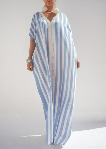 STRIPES MOROCCAN LINEN CAFTAN | Moroccan caftan | Pinterest | Caftans and  Linens Moroccan Hijab, Linen Caftan, Abaya Mode, Caftan Dress Kaftan, Caftan Moroccan, Summer Caftan, Linen Kaftan, Andong, Stile Hijab