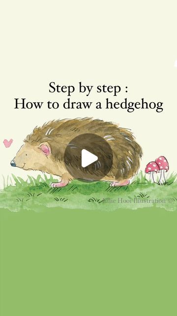 Danielle Hooi on Instagram: "Step by step on how to draw and paint a hedgehog 🦔 
Save this reel to try it over the weekend and do tag me if you give it a go 🥰🎨
My best starting advice is to break it down into base shapes and use these guides to create more detail and character. Hope you enjoy! 
•
•
•
#paintingvideo 
#paintingtutorial 
#drawingtutorial 
#illustrationtutorial 
#wipart 
#wipartwork 
#craftsforkids 
#craftswithkids 
#drawingisfun 
#wildlifedrawing 
#stepbystep 
#artguide_illustration 
#artguide 
#wildlifetrust" Hedgehog Drawing, Hedgehog Illustration, Draw And Paint, A Hedgehog, On Top Of The World, Painting Videos, Illustrator Tutorials, Painting Tutorial, Try It