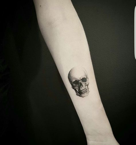 Skull Brain Tattoo, Stoicism Tattoo, Brain Tattoo, Adam Scott, Dark Ink, Skull Tattoos, Mini Tattoos, Leg Tattoos, Tattoos And Piercings