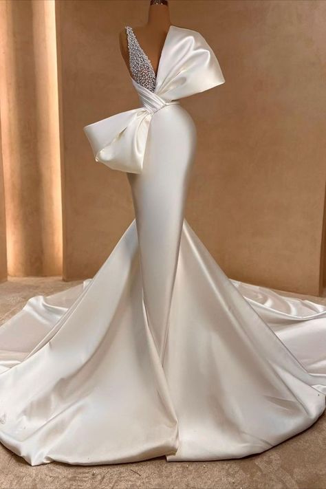 As this morning Valdrin Sahiti Wedding, Bridal Satin Dress, Beautiful Gown Designs, Valdrin Sahiti, Mermaid Gown Prom, Sparkly Wedding Dress, Classy Gowns, Classy Wedding Dress, Train Party