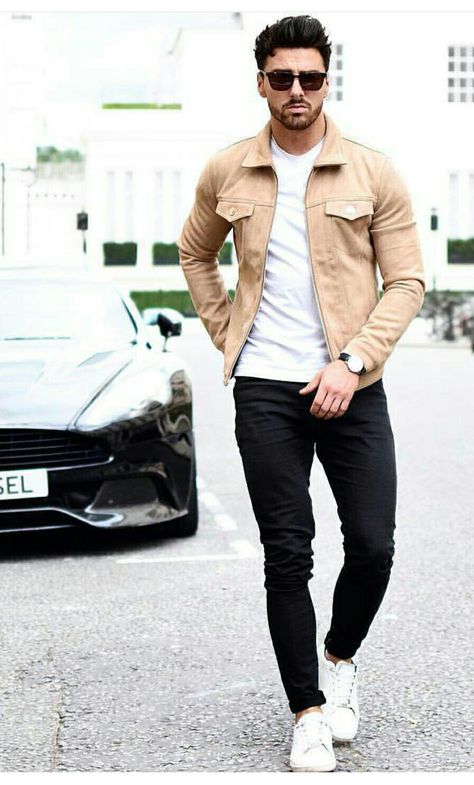 Mens Fashion Blog, Mens Fashion Casual Outfits, Instagram Analytics, Fashion Tips For Women, Tan Suede, Mens Casual Outfits, Business Casual Outfits, Suede Jacket, Business Outfits