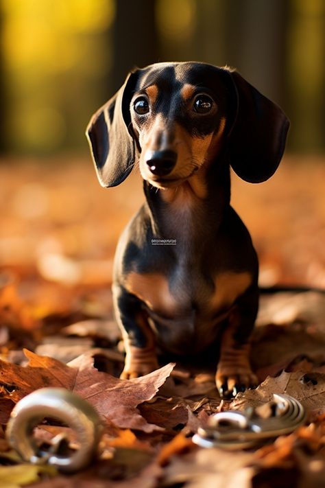 Captivating and dignified, this autumn dachshund portrait showcases the stunning beauty of these animals. With shiny eyes and dignified poses, this photographically detailed portrayal is a must-see for all dachshund lovers. #Dachshund #AutumnDogs #Photography Dachshund Photoshoot, Dachshund Portrait, Jungle Life, Shiny Eyes, Dachshund Lovers, Forest Photography, Puppy Eyes, Dog Photography, In The Forest