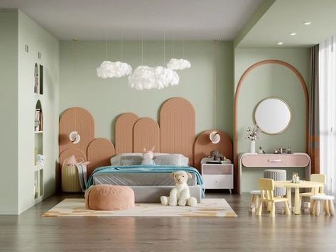 Art Deco Kids Room, Modern Kids Room Design, Kids Bedroom Ideas, Kids Interior Design, Kids Room Interior Design, Kids Room Paint, Modern Kids Room, Kids Bedroom Inspiration, Modern Bedroom Interior