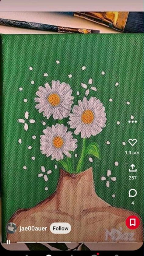 Michelle Diaz, Hippie Painting, Small Canvas Paintings, Simple Canvas Paintings, Cute Canvas Paintings, Easy Canvas Art, Canvas Drawings, Soyut Sanat Tabloları, Cute Paintings