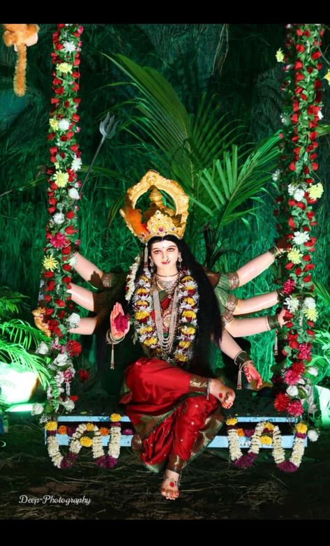 #Navratri💫 _beginning with colours and joy, teaching the lesson of victory of good over evil this is the festival of nine days devoted to maa Durga...💖💫 Navratra Mata Photo Hd, Amba Mataji Images, Maa Pic, Nav Durga, Durga Photo, Devi Maa, Maa Durga Photo, Durga Mata, Good Over Evil