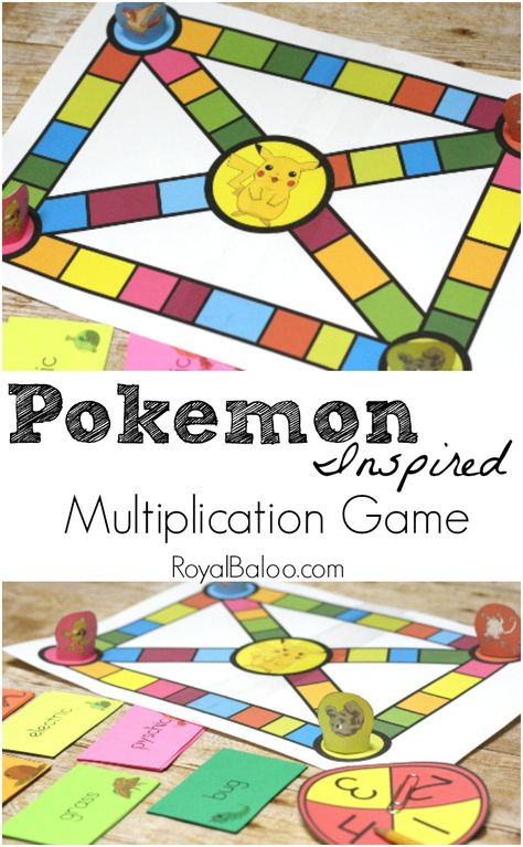 Free Pokemon Multiplication Game inspired by Pokemon Pokemon School Activities, Pokemon Multiplication, Pokemon Activities, Learn Multiplication, Multiplication Game, Pokemon Crafts, Maths Games, Multiplication Games, Math Activities For Kids