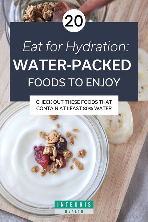 Taking in enough water is one of the smartest things you can do for your day-to-day comfort and overall good health. We list 20 foods that contain at least 80 percent water, so go forth and stay hydrated. Most Hydrating Foods, Hydrating Foods, Track Meet, 80 Percent, Senior Health, Smart Things, Foods To Eat, Stay Hydrated, Base Foods