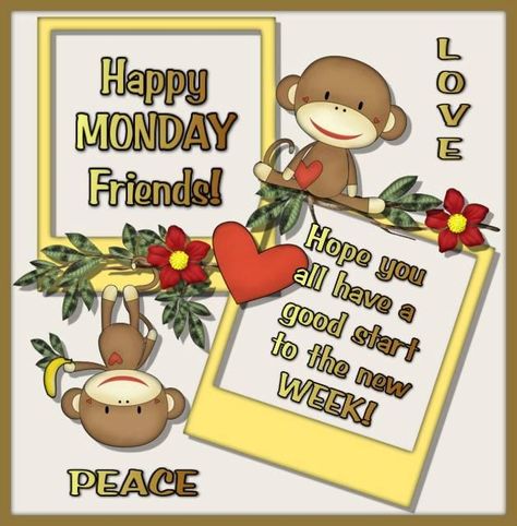 Hope you all have a good start to the new week day monday monday quotes good week monday wishes daily monday images Monday Wishes New Week, Happy Monday New Week, Good Morning Friend, Morning Friend, Monday New Week, Happy Monday Images, Monday Wishes, Sister Cards, Monday Images