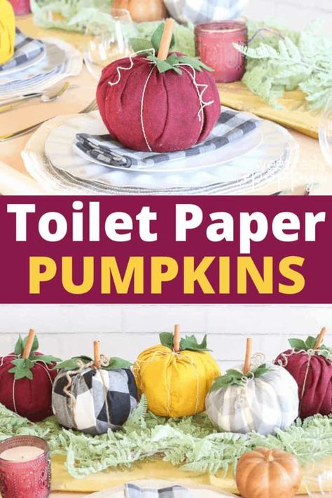 Diy Paper Pumpkins, Pumpkin Toilet Paper, Toilet Paper Pumpkins, Paper Pumpkin Craft, Library Crafts, Fall Pumpkin Crafts, Pumpkin Craft, Paper Pumpkins, Fall Decor Diy Crafts