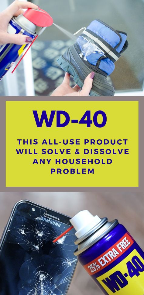 WD-40 – This All-Use Product Will Solve And Dissolve Any Household Problem #wd-40 #household Wd40 Uses, Wd 40 Uses Hacks, Window Insulation Diy, Wd 40 Uses, Remove Rust, Smoothie Cleanse, Diy Cleaning Solution, Wd 40, Household Cleaning Tips