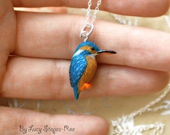 Hand made polymer clay and silver creations by LucysLittlePeople Wood Jewelery, Clay Birds, Polymer Clay Jewelry Diy, Cute Polymer Clay, Clay Jewelry Diy, Cute Clay, Fimo Clay, Polymer Clay Charms, Polymer Clay Projects