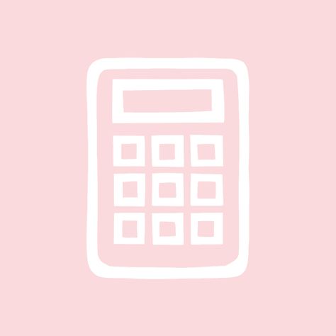 Pink Calculator Icon, Aesthetic Icons For Apps Pink Phone, Light Pink App Icons, Calculator Icon, Pastel Pink Icons:), Iphone Widgets, App Store Icon, Wallpaper Aesthetics, Logo Application