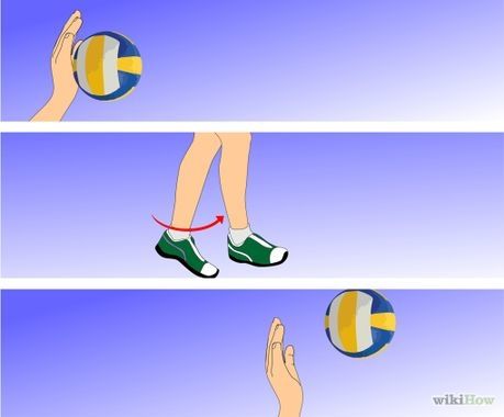 3 Ways to Serve a Volleyball Overhand - wikiHow How To Serve A Volleyball Overhand, Serving Tips Volleyball, Serving Techniques Volleyball, Volleyball Overhand Serving Tips, Volleyball Overhand Serving Drills, Volleyball Drills, Coaching Volleyball, Volleyball, Coaching