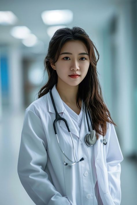 Doctor Pictures Female, Doctor Portrait, Sunset Painting Easy, Formal Photoshoot, Doctor Stethoscope, Doctor Light, Female Nurse, Foto Best Friend, Doctor Images