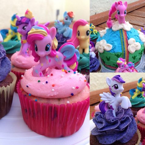 My Little Pony cupcakes for a special little two year old’s birthday! Equestria Girls Birthday Party, Sydney Shopping, Cupcake Cake Ideas, Mlp Cake, Pony Cupcakes, Mlp Birthday, My Little Pony Cupcakes, Mlp Party, Rainbow Dash Party