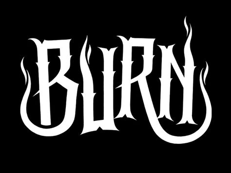 Burn | Flickr - Photo Sharing! Horror Font, Lettering Guide, Typography Images, Drop Cap, Typography Branding, Typographic Art, Tee Designs, Album Art Design, Cool Typography