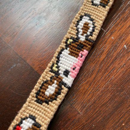 Cow Print Bracelet Pattern, Alpha Pattern Bracelet, Cow Pattern Bracelet, Cow Bracelet Pattern, Cow Alpha Pattern Crochet, Cow Alpha Pattern, Alpha Patterns Bracelet Cow, Dog Alpha Bracelet Pattern, Thread Bracelets