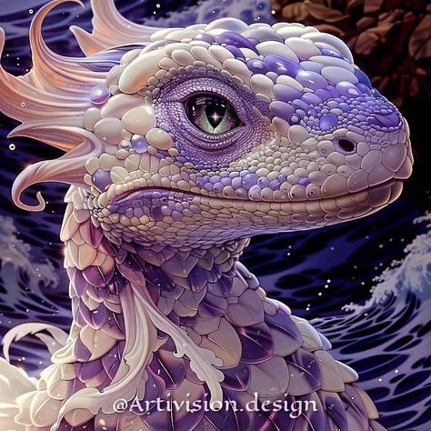 🌿🐉 Introducing the majestic Lavender Dragon! 🐉🌿 In a world of fantasy and wonder, behold the enchanting beauty of the Lavender Dragon. With scales like delicate petals and wings that shimmer like twilight, this mystical creature brings a touch of magic wherever it goes. Let your imagination soar as you journey into realms unknown with the Lavender Dragon as your guide. #LavenderDragon #FantasyWorld #MagicalCreatures ✨🐲 Lavender Dragon, Mystical Creature, World Of Fantasy, Fantasy Dragon, Mystical Creatures, Magical Creatures, Fantasy World, In A World, Scales