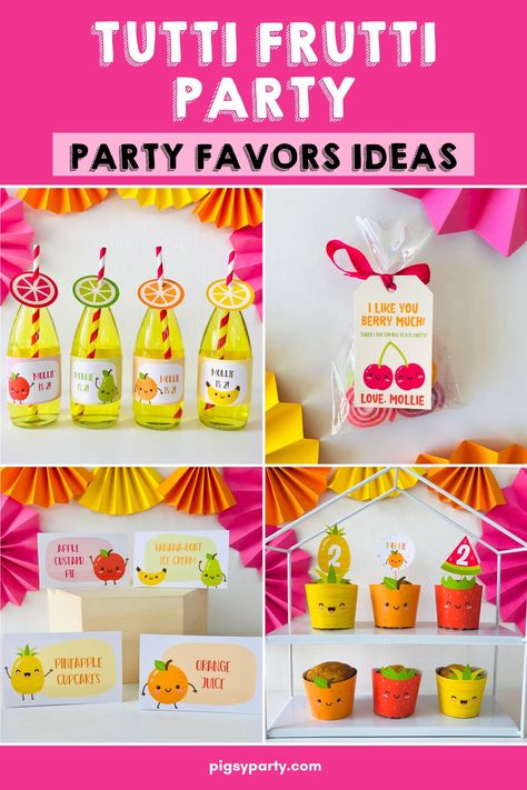 Tutti Frutti Party Ideas Twotti Fruitti Party, Tutti Frutti Party Decorations, Fruits Party, Tutti Frutti Birthday Party, Tutti Frutti Party, Fruit Birthday Party, Dessert Table Birthday, Fruit Birthday, Fruit Party