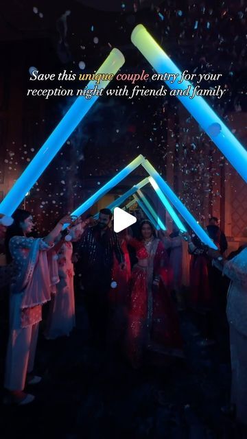 Anchor JK (Jay Karmani) on Instagram: "Save this unique couple entry for your reception night with friends and family Hosted by @anchor_jk Wedding planner @weddingtrunk Bride @meha_jain #anchor #anchorjk #reception #receptionen" Couple Entry For Reception, Reception Entry Ideas, Wedding Couple Entry, Wedding Entries, Reception Entry, Couple Entry, Wedding Entry, Bride Entry, Wedding Entrance Decor