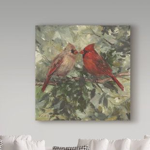 Canvas Prints On Wall, Cardinal Pictures, Abstract Painting Techniques, Beautiful Wall Art, Artist Canvas, Paint Designs, Trademark Fine Art, Cardinals, Art Reproductions