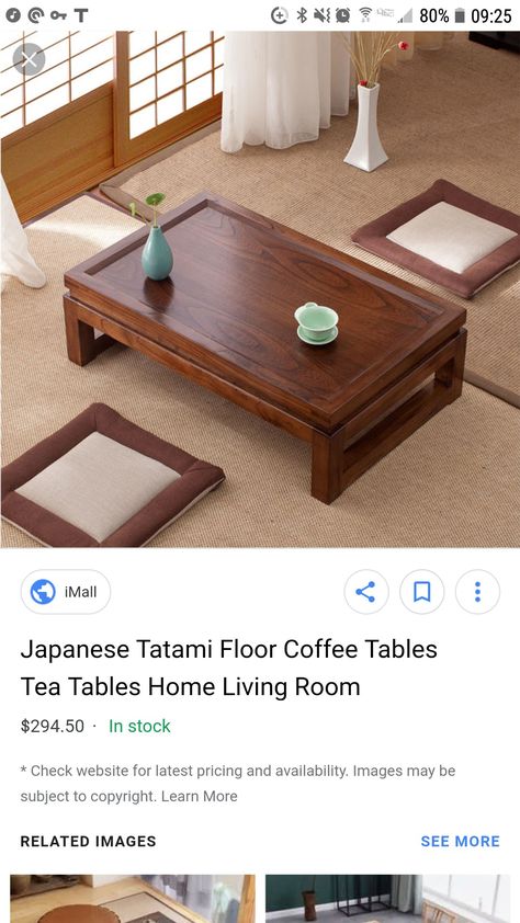 Japanese Coffee Table, Zen Table, Japanese Living Room, Coffee Table Pictures, Living Room Center, Wood Furniture Living Room, Japanese Table, Muebles Living, Floor Table