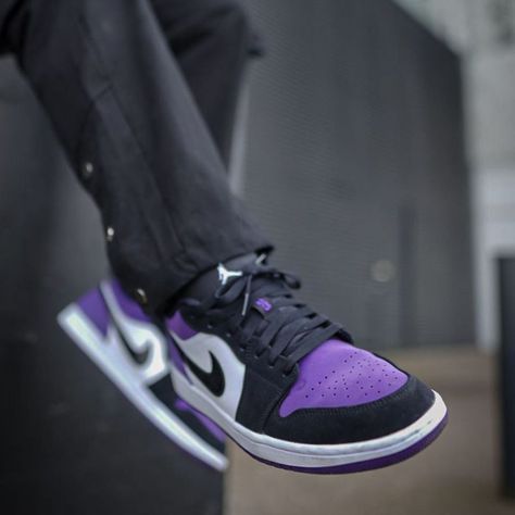 Jordan 1 Low Court Purple Outfit, Purple Jordans Outfit, Court Purple Jordan 1, Nike Men Outfit, Purple Jordans, Jordan 1 Low Purple, Air Jordan 1 Low Court Purple, Jordan 1 Low Court Purple, Nike Jordans Women