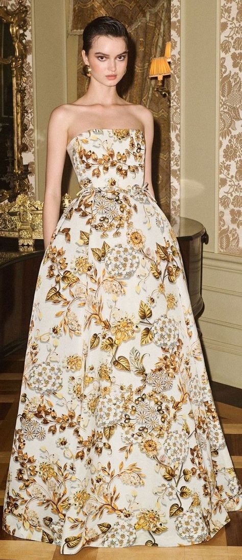 Mary Katrantzou Resort 2024 Resort 2024, Mary Katrantzou, Gold, White