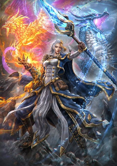 Wow Mage, Jaina Proudmoore, World Of Warcraft Game, World Of Warcraft Characters, Warcraft Characters, Warcraft Art, My Fantasy World, Digital Experience, Avatar World