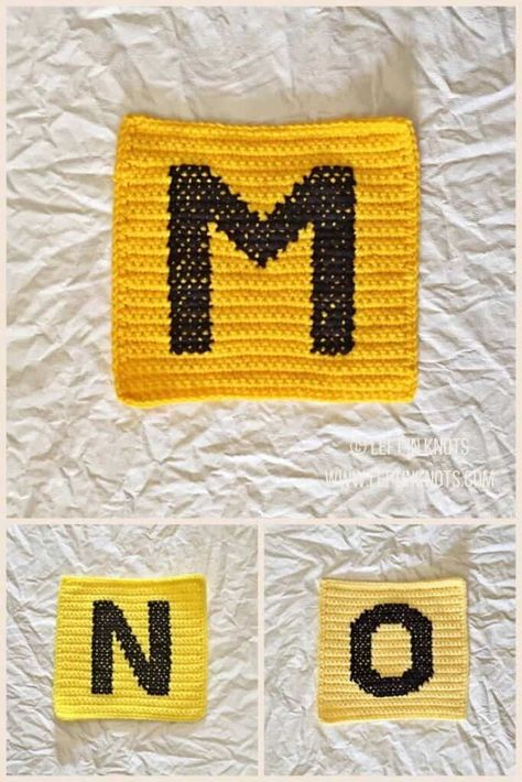 Crochet Letter M Pattern Free, N Is For Narwhal, M Is For Monkey, O Is For Owl, Crochet Letters Pattern, Granny Square Pattern Free, Stitch Techniques, Crochet Alphabet, Crochet Letters