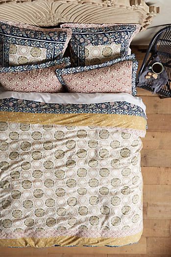 Meguro Duvet Anthropologie Bedding, Boho Duvet, Perfect Bedding, Bed In A Bag, Euro Shams, Master Bedding, Duvet Bedding, Diy Pillows, My New Room