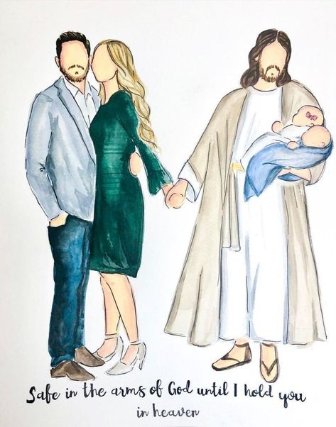 Baby miscarriage God And Daughter, Angel Baby Quotes, Baby Memorial Tattoos, 가족 일러스트, Angel Bebe, Losing A Baby, Angel Babies, Baby Painting, Prophetic Art