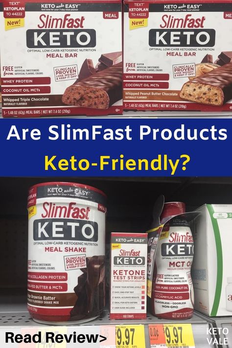 Have you seen these Slimfast keto products? Check our honest review! #Slimfast #Keto #KetoDiet #LowCarbDiet #LowCarb #Ketosis Keto Slimfast Diet, Slim Fast Keto Meal Plan, Keto Slim Fast Shake Recipes, Keto 101, Slim Fast Shakes, Keto Slim, Keto Products, Breakfast Shakes, Paleo Foods