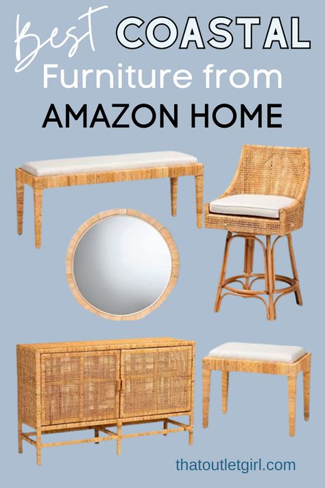 Discover the perfect blend of comfort and style with Coastal Modern furniture and home decor from Amazon. Whether you're looking to spruce up your living room with a cozy couch or a decorative wall hangings to bring some coastal charm to your space, you'll find everything you need to make your home look and feel great. From sleek furniture designs to rustic accents, explore a collection of modern coastal decor perfect for any home. Luxurious Sofas, Decor From Amazon, Florida House Plans, Diy Furniture Flip, Amazon Home Finds, Modern Coastal Decor, Beach Furniture, Coastal Interior, Best Amazon Buys