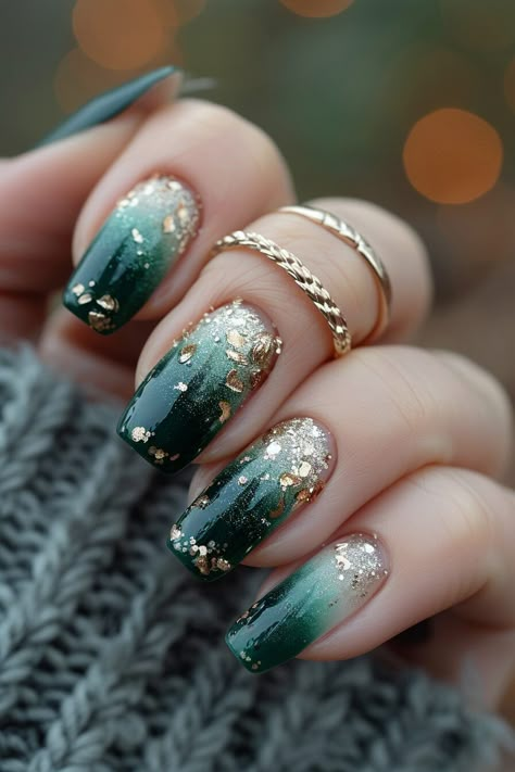 50 Greek Nail Designs to Transform Your Manicure In 2024 - Latest & Trendy Nail Designs Teal Green Nail Designs, Fall Teal Nails, Teal And Gold Nails, Complex Nail Designs, Fancy Nail Designs, Matte Nail Colors, Grey Nail Designs, Soft Gradient, Teal Nails