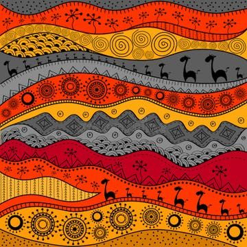 Fundo africano tribal ilustração stock. Ilustração de multicolorido - 38958238 School Works, Africa Art, Meus Pins, Art